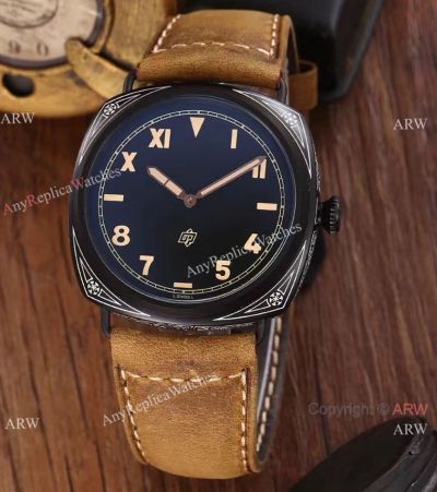Radiomir Panerai Firenze Replica Wristwatch Black Steel Case Vintage Dial